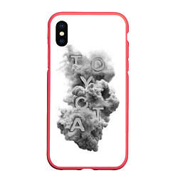 Чехол iPhone XS Max матовый TOYOTA SMOKE