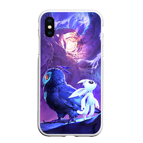 Чехол iPhone XS Max матовый Spirit Ori Дух Ори / 3D-Белый – фото 1