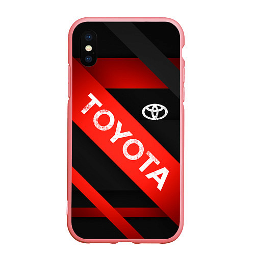 Чехол iPhone XS Max матовый TOYOTA LINES / 3D-Баблгам – фото 1