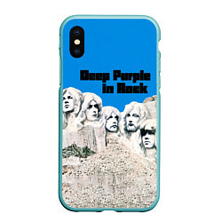 Чехол iPhone XS Max матовый Deep Purple in Rock, цвет: 3D-мятный