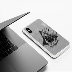 Чехол iPhone XS Max матовый Знак Ассасинов, цвет: 3D-белый — фото 2