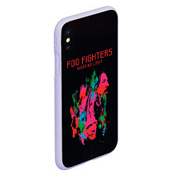 Чехол iPhone XS Max матовый Wasting Light - Foo Fighters, цвет: 3D-светло-сиреневый — фото 2