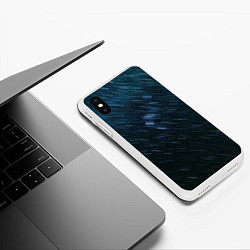 Чехол iPhone XS Max матовый Sky-line, цвет: 3D-белый — фото 2