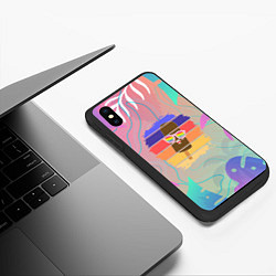 Чехол iPhone XS Max матовый Эскимо в Тропиках, цвет: 3D-черный — фото 2