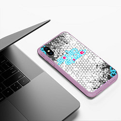 Чехол iPhone XS Max матовый Игра в кальмара, цвет: 3D-сиреневый — фото 2