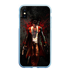 Чехол iPhone XS Max матовый Dante Definitive B, цвет: 3D-голубой