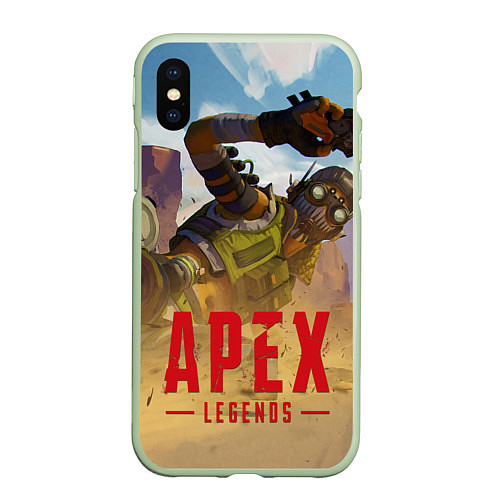 Чехол iPhone XS Max матовый Октейн в деле / 3D-Салатовый – фото 1