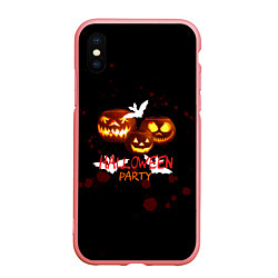 Чехол iPhone XS Max матовый Кровавый Halloween, цвет: 3D-баблгам