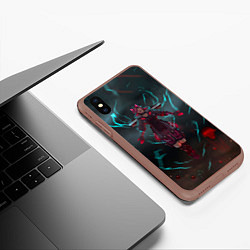 Чехол iPhone XS Max матовый The Eye of the Storm, цвет: 3D-коричневый — фото 2