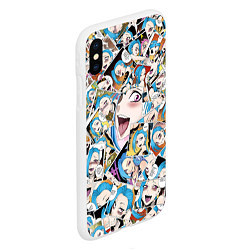 Чехол iPhone XS Max матовый Jinx Ahegao, цвет: 3D-белый — фото 2