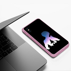 Чехол iPhone XS Max матовый Акерман Леви один, цвет: 3D-розовый — фото 2