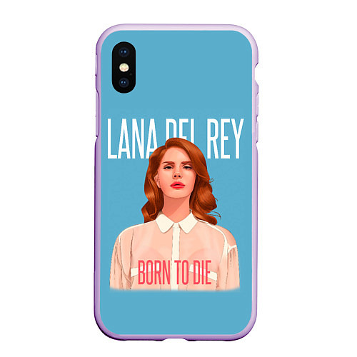 Чехол iPhone XS Max матовый LDR Born to die / 3D-Сиреневый – фото 1