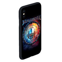 Чехол iPhone XS Max матовый Megadeth, Super Collider, цвет: 3D-черный — фото 2