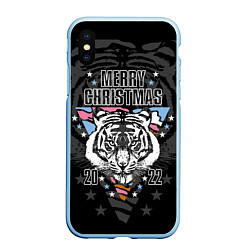 Чехол iPhone XS Max матовый Merry Christmas 2022