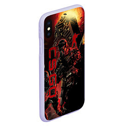 Чехол iPhone XS Max матовый CS GO SPECIAL OPERATION RED ALERT SKIN КС ГО КРАСН, цвет: 3D-светло-сиреневый — фото 2