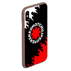 Чехол iPhone XS Max матовый RED HOT CHILI PEPPERS, RHCP, цвет: 3D-коричневый — фото 2