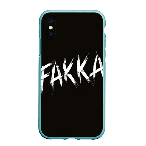 Чехол iPhone XS Max матовый FAKKA / 3D-Мятный – фото 1