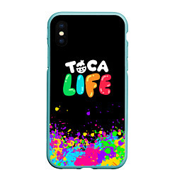 Чехол iPhone XS Max матовый Toca Life, цвет: 3D-мятный