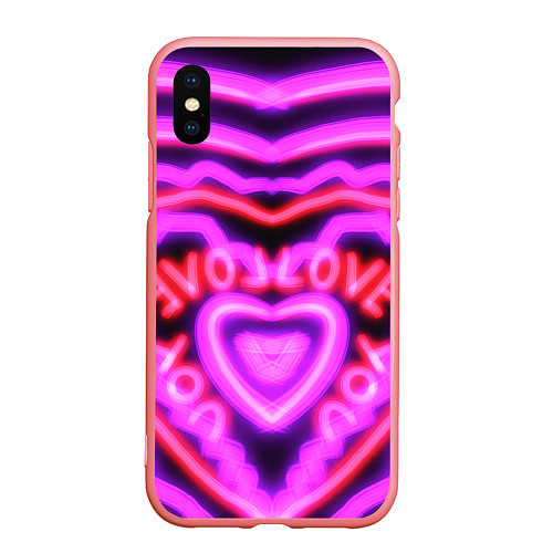 Чехол iPhone XS Max матовый Lover love / 3D-Баблгам – фото 1