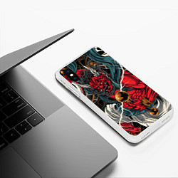 Чехол iPhone XS Max матовый БОГ ГРОМА РАЙДЗИН, цвет: 3D-белый — фото 2