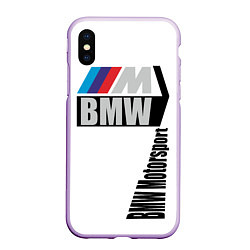 Чехол iPhone XS Max матовый BMW Motorsport, цвет: 3D-сиреневый