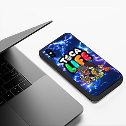 Чехол iPhone XS Max матовый Toca Life, цвет: 3D-черный — фото 2