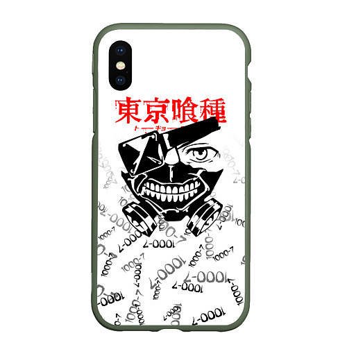 Чехол iPhone XS Max матовый TOKYO GHOUL 1000-7 / 3D-Темно-зеленый – фото 1