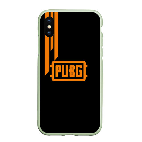 Чехол iPhone XS Max матовый PUBG ПУБГ / 3D-Салатовый – фото 1