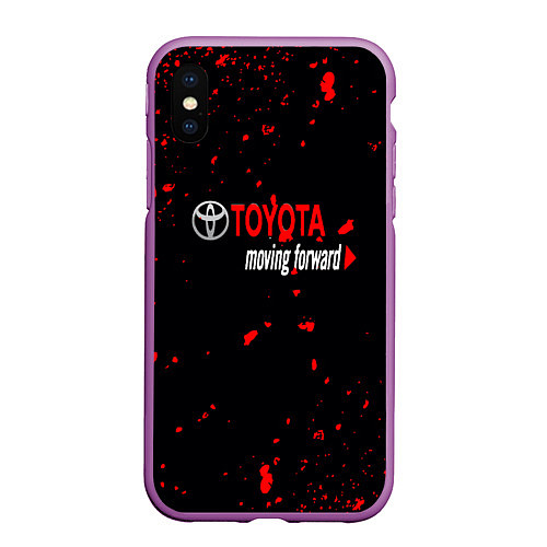 Чехол iPhone XS Max матовый 2022 toyota / 3D-Фиолетовый – фото 1