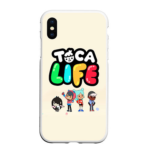 Чехол iPhone XS Max матовый Toca Life: Persons / 3D-Белый – фото 1