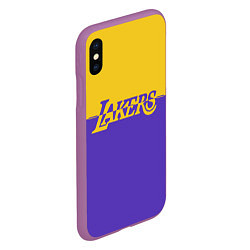 Чехол iPhone XS Max матовый KobeBryant Los Angeles Lakers,, цвет: 3D-фиолетовый — фото 2