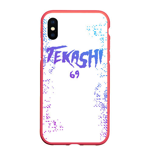 Чехол iPhone XS Max матовый 6IX9INE / 3D-Красный – фото 1