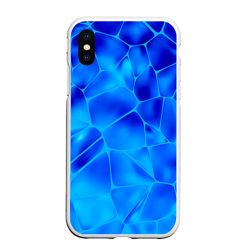 Чехол iPhone XS Max матовый Ice Under Water / 3D-Белый – фото 1