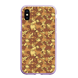 Чехол iPhone XS Max матовый Креативный Камуфляж