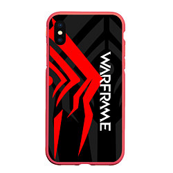 Чехол iPhone XS Max матовый WAFRAME STALKER LOGO RED ВАРФРЕЙМ СТАЛКЕР, цвет: 3D-красный