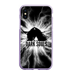 Чехол iPhone XS Max матовый Dark souls remastered,, цвет: 3D-светло-сиреневый