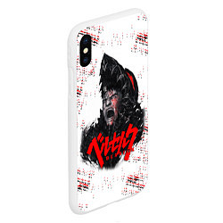 Чехол iPhone XS Max матовый BERSERK SCREAM БЕРСЕРК КРИК, цвет: 3D-белый — фото 2