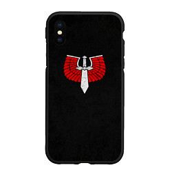 Чехол iPhone XS Max матовый Темные ангелы до Ереси цвет легиона