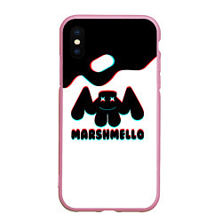 Чехол iPhone XS Max матовый MARSHMELLO MELT: МАРШМЕЛЛО, цвет: 3D-розовый