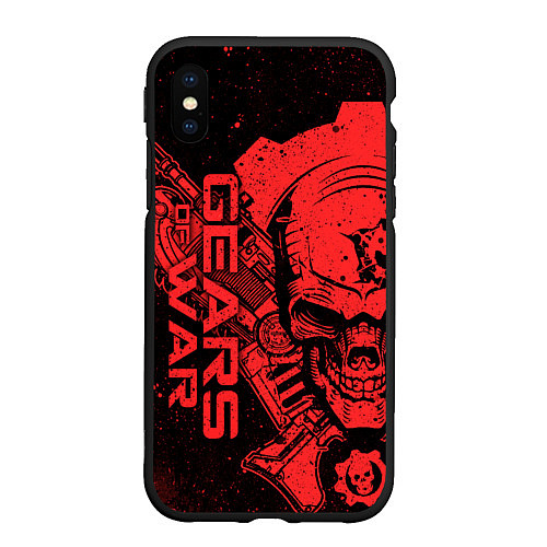 Чехол iPhone XS Max матовый Gears 5 - Gears of War / 3D-Черный – фото 1