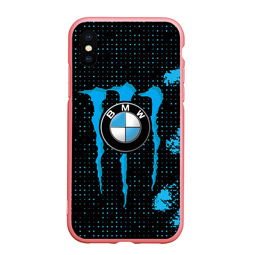 Чехол iPhone XS Max матовый MONSTER BMW MONSTER ENERGY / 3D-Баблгам – фото 1