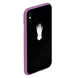 Чехол iPhone XS Max матовый Железные руки цвета легиона, цвет: 3D-фиолетовый — фото 2