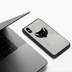 Чехол iPhone XS Max матовый Лунные волки цвет легиона, цвет: 3D-черный — фото 2