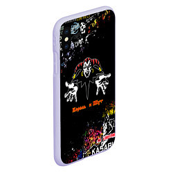 Чехол iPhone XS Max матовый Лого рок групп, цвет: 3D-светло-сиреневый — фото 2