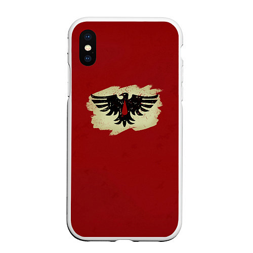 Чехол iPhone XS Max матовый Кровавые Вороны креатив / 3D-Белый – фото 1