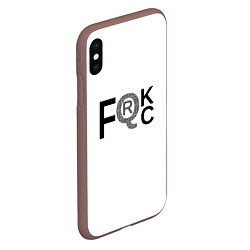 Чехол iPhone XS Max матовый FQRck - Локдаун, цвет: 3D-коричневый — фото 2