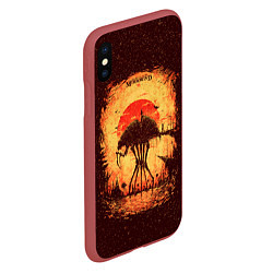 Чехол iPhone XS Max матовый K aЛюбимый Моровинд, цвет: 3D-красный — фото 2