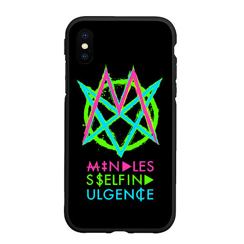 Чехол iPhone XS Max матовый Mindless Self Indulgence MSI / 3D-Черный – фото 1