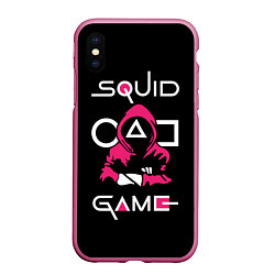 Чехол iPhone XS Max матовый Squid game: guard-killer