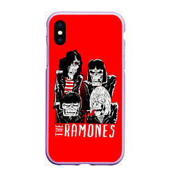 Чехол iPhone XS Max матовый Deadmones, цвет: 3D-сиреневый